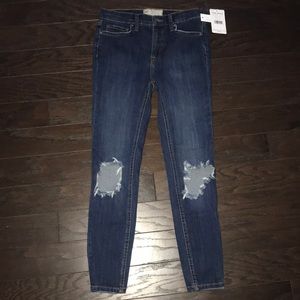 Free people busted knee jeans